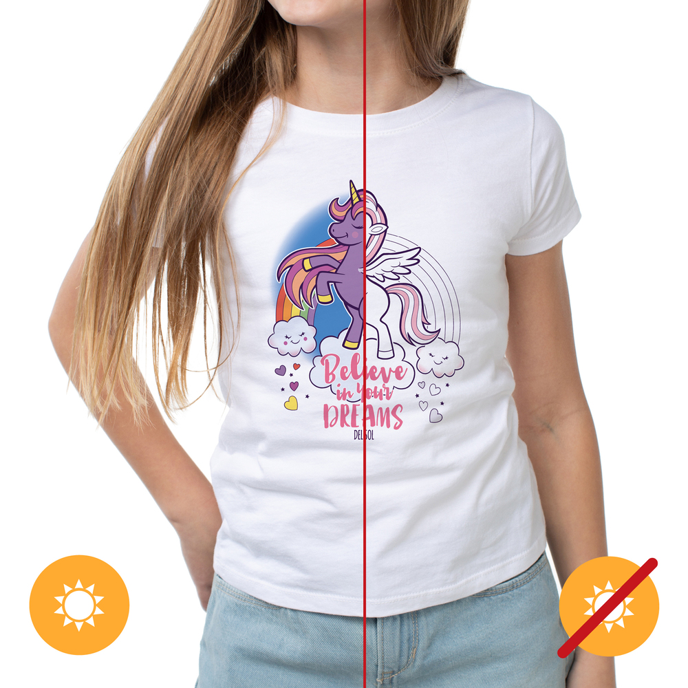 Kids Crew Tee - Believe - White by DelSol for Kids - 1 Pc T-Shirt (YXL)